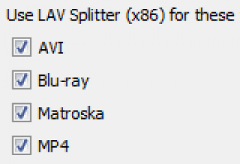 скриншот LAV Filters
