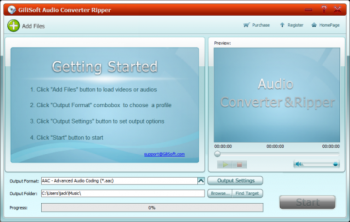 скриншот GiliSoft Audio Converter Ripper 