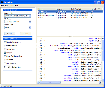 скриншот AstroGrep