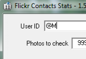 скриншот Flickr Contacts Stats