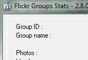 скриншот Flickr Groups Stats