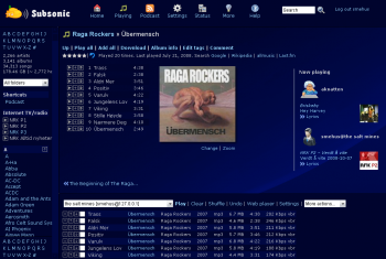 скриншот Subsonic
