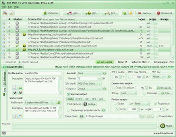 скриншот FM PDF To JPG Converter Free