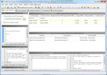 скриншот A1 Website Scraper