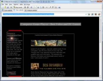 скриншот A1 Website Download