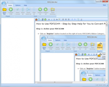 скриншот PDF2CHM
