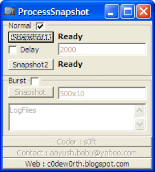 скриншот ProcessSnapshot 