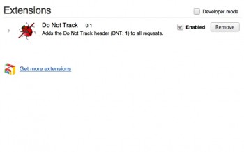 скриншот Do Not Track