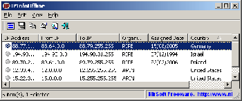скриншот IPInfoOffline