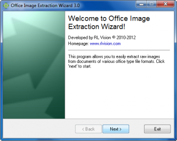 скриншот Office Image Extraction Wizard