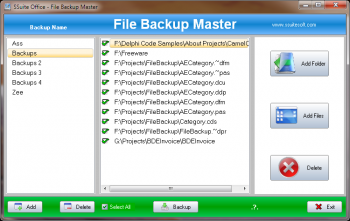 скриншот SSuite Office - File Backup Master