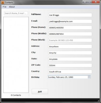 скриншот Contacts