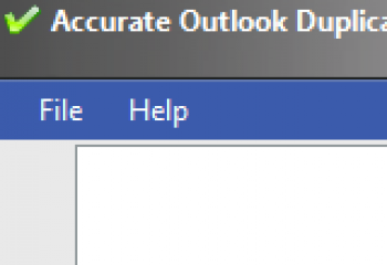 скриншот Accurate Outlook Duplicate Remover 