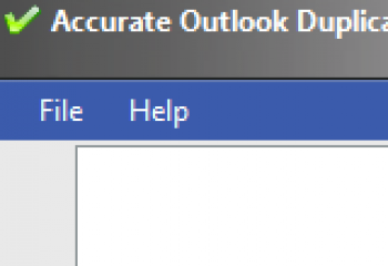 скриншот Accurate Outlook Duplicate Remover