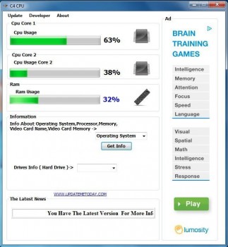 скриншот C4 CPU