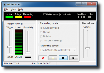 скриншот AT Recorder