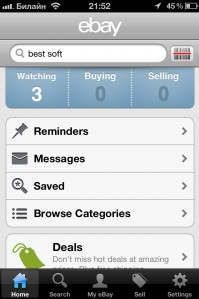 скриншот eBay