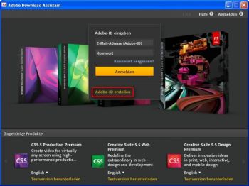 скриншот Adobe Download Assistant