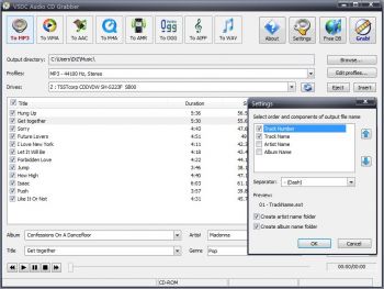скриншот VSDC Бесплатный Аудио Граббер
