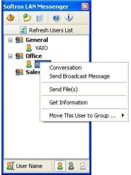 скриншот Softros LAN Messenger