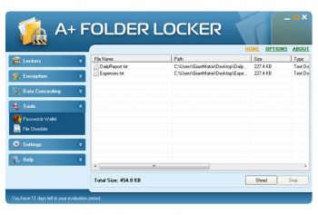 скриншот A+ Folder Locker