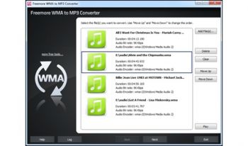скриншот Freemore WMA to MP3 Converter