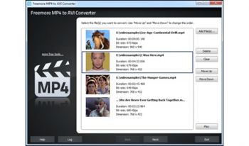 скриншот Freemore MP4 to AVI Converter