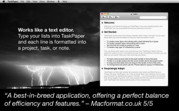 скриншот TaskPaper